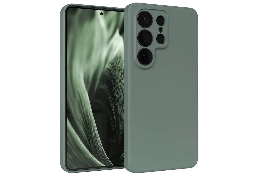 EAZY CASE Handyhülle TPU Hülle für Samsung Galaxy S26 Ultra 6,9 Zoll, Schutzhülle mit Kameraschutz stoßfest telefonhülle Matt Dunkelgrün