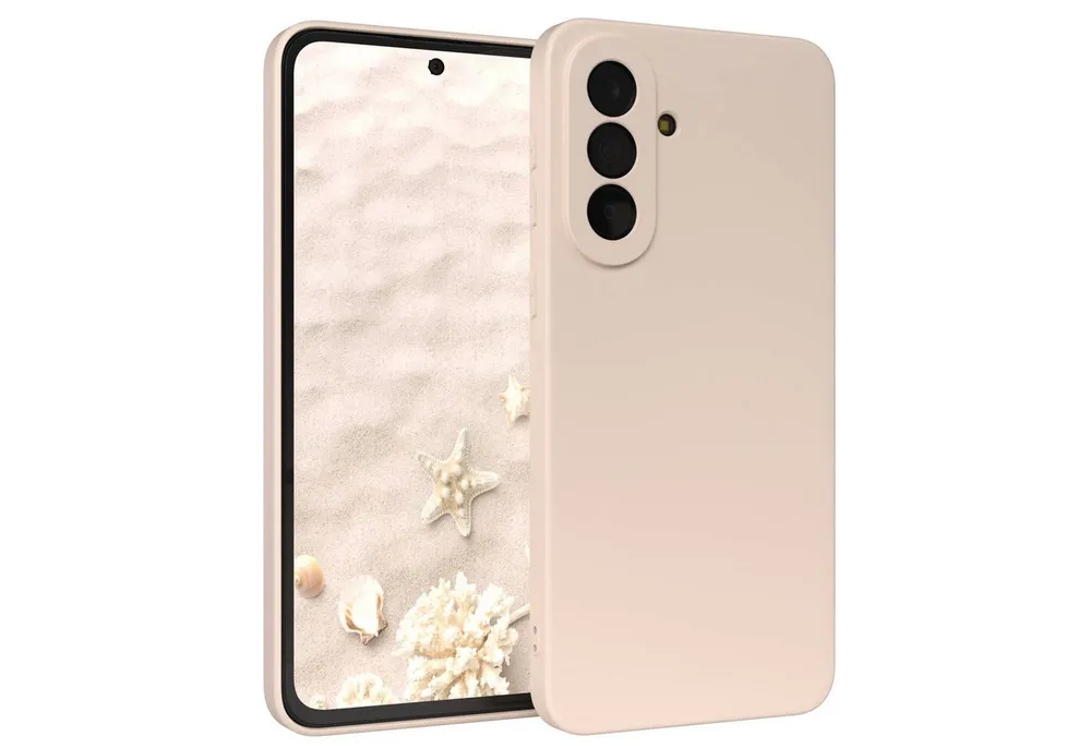 EAZY CASE Handyhülle TPU Hülle für Samsung Galaxy A37 6,7 Zoll, Bumper Case Matt Slimcover Silikonschutzhülle elastisch Taupe / Beige