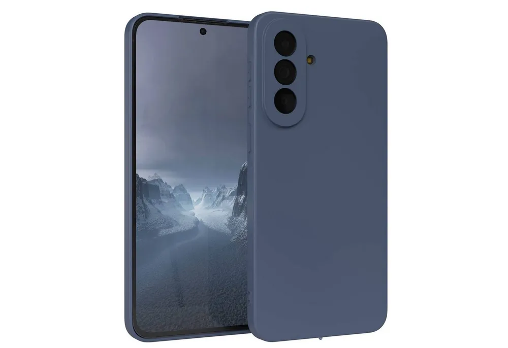 EAZY CASE Handyhülle TPU Hülle für Samsung Galaxy A57 6,7 Zoll, Handy Softcase mattierte Silikonhülle Back Cover Soft Blau / Petrol