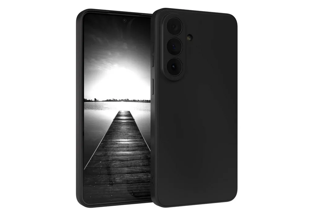 EAZY CASE Handyhülle TPU Hülle für Samsung Galaxy S26 Plus 6,7 Zoll, Silikon Schutzhülle mit Kameraschutz kratzfest Back Cover Etui Schwarz