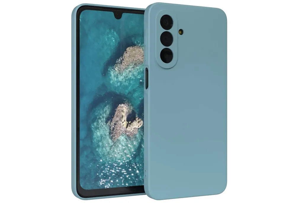 EAZY CASE Handyhülle TPU Hülle für Samsung Galaxy A17 6,7 Zoll, TPU Silikon Bumper Case stoßfest Slimcover Schutzhülle Etui Blaugrün