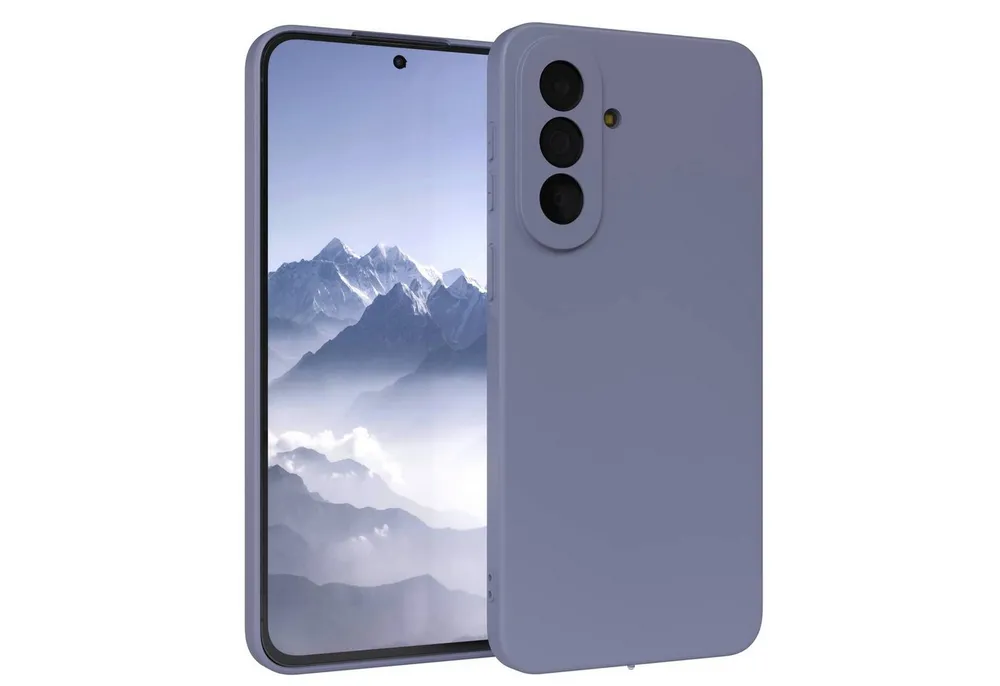 EAZY CASE Handyhülle TPU Hülle für Samsung Galaxy A57 6,7 Zoll, Silikon Schutzhülle mit Kameraschutz Matt Back Cover Soft Eis Blau