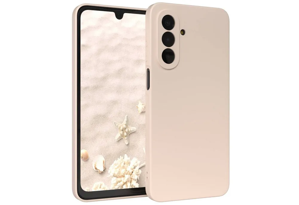 EAZY CASE Handyhülle TPU Hülle für Samsung Galaxy A17 6,7 Zoll, Bumper Case Matt Slimcover Silikonschutzhülle elastisch Taupe / Beige