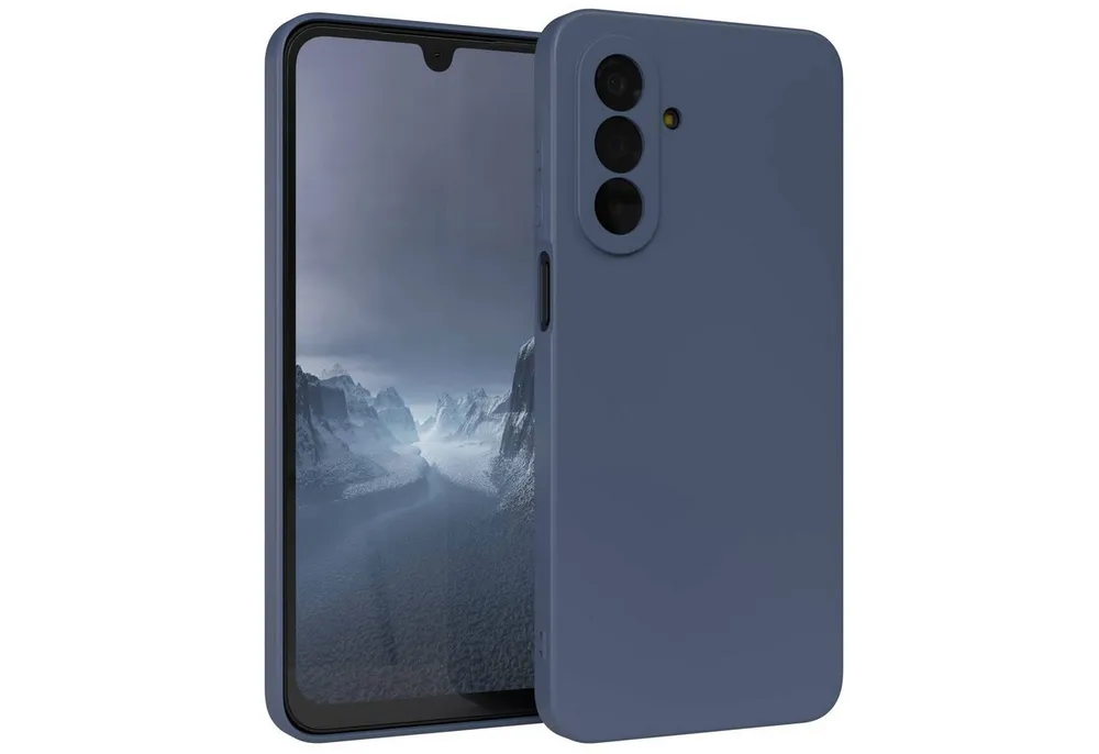 EAZY CASE Handyhülle TPU Hülle für Samsung Galaxy A17 6,7 Zoll, Handy Softcase mattierte Silikonhülle Back Cover Soft Blau / Petrol