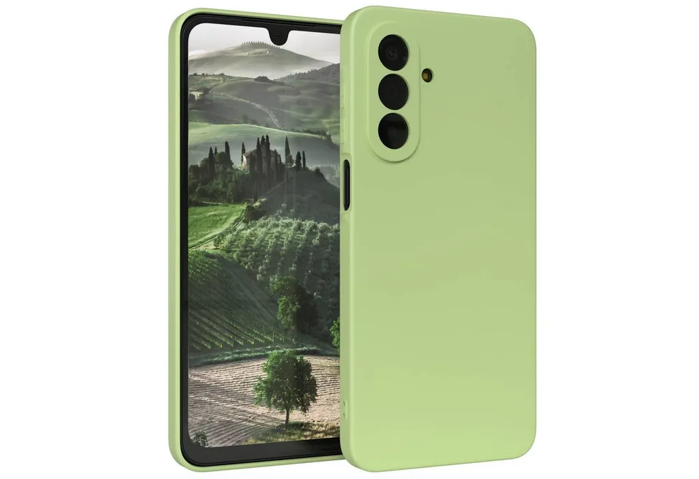 EAZY CASE Handyhülle TPU Hülle für Samsung Galaxy A17 6,7 Zoll, Smart Slimcover Matt Silikon Schutzhülle mit Kameraschutz tpu Grün