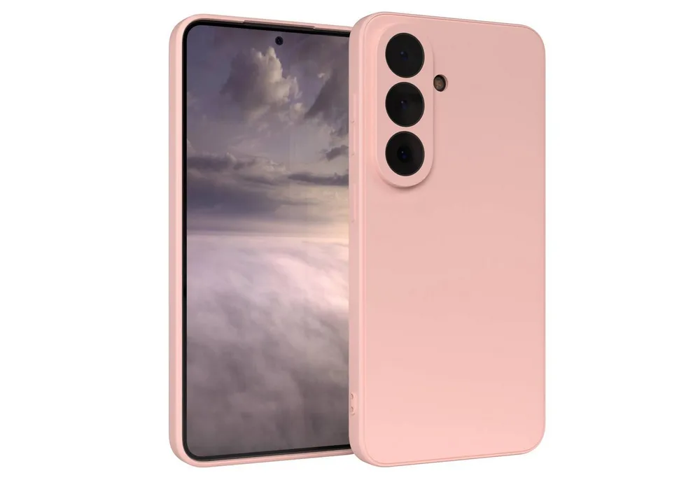 EAZY CASE Handyhülle TPU Hülle für Samsung Galaxy S26 6,3 Zoll, Hülle mit Kameraschutz Bumper Case Silikonschutzhülle Rosa / Altrosa