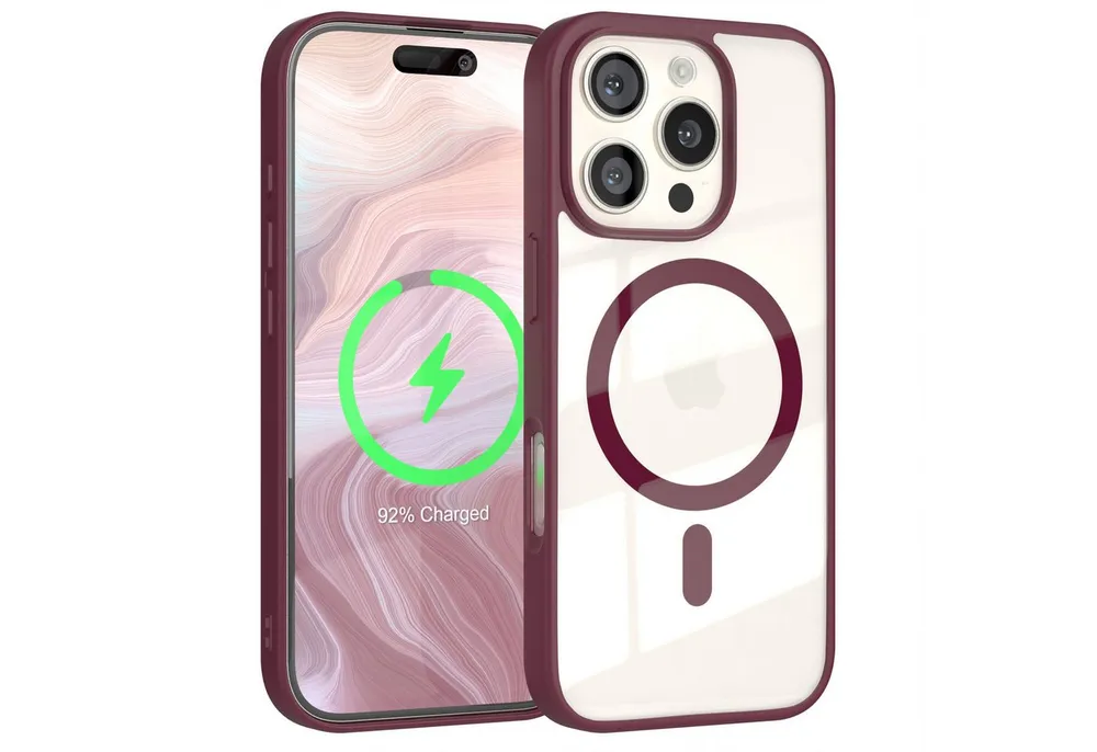 EAZY CASE Handyhülle Transparente Hülle mit MagSafe für iPhone 16 Pro 6