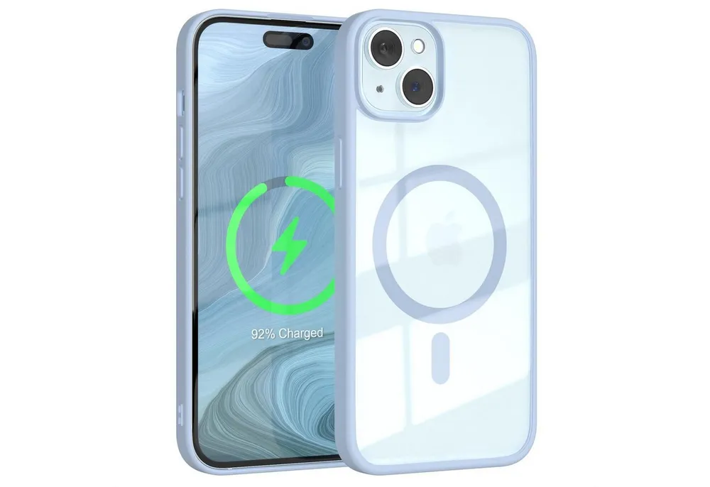 EAZY CASE Handyhülle Transparente Hülle mit MagSafe für iPhone 15 Plus 6