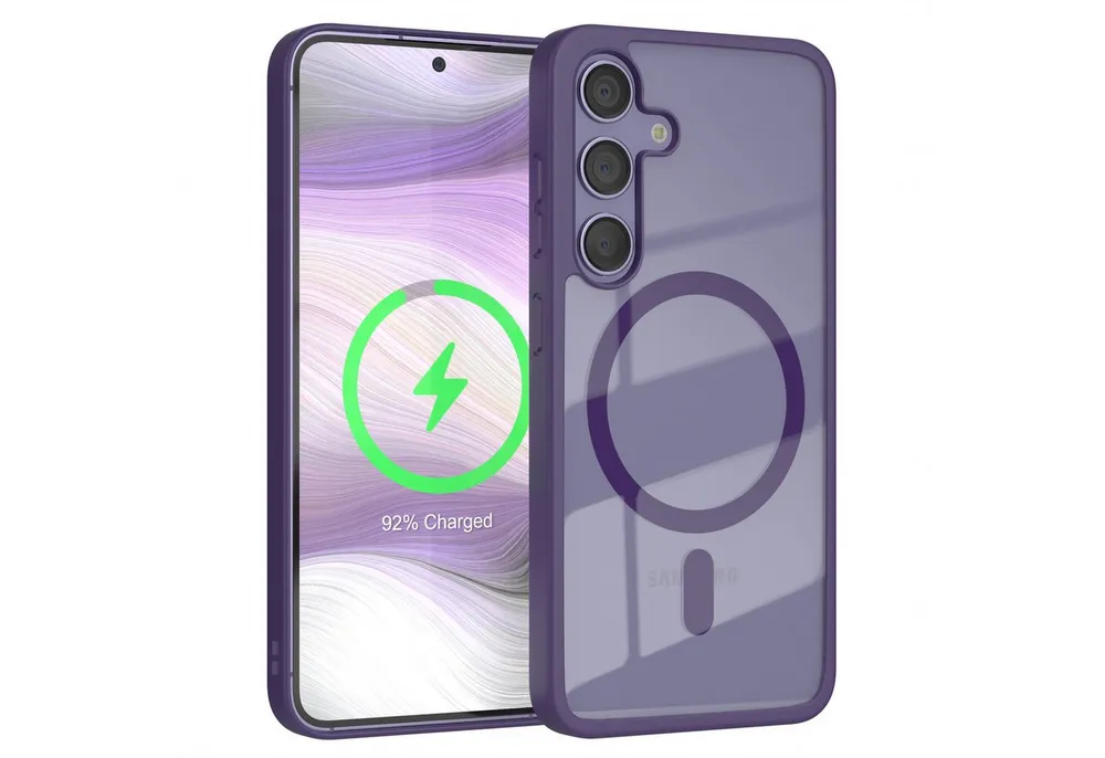 EAZY CASE Handyhülle Transparente Hülle mit MagSafe Samsung Galaxy S24 6