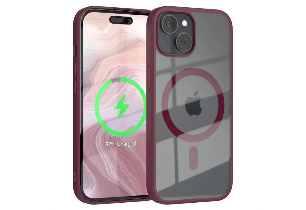 EAZY CASE Handyhülle Transparente Hülle mit MagSafe für iPhone 15 6