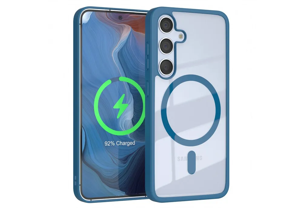 EAZY CASE Handyhülle Transparente Hülle mit MagSafe Samsung Galaxy S24 6