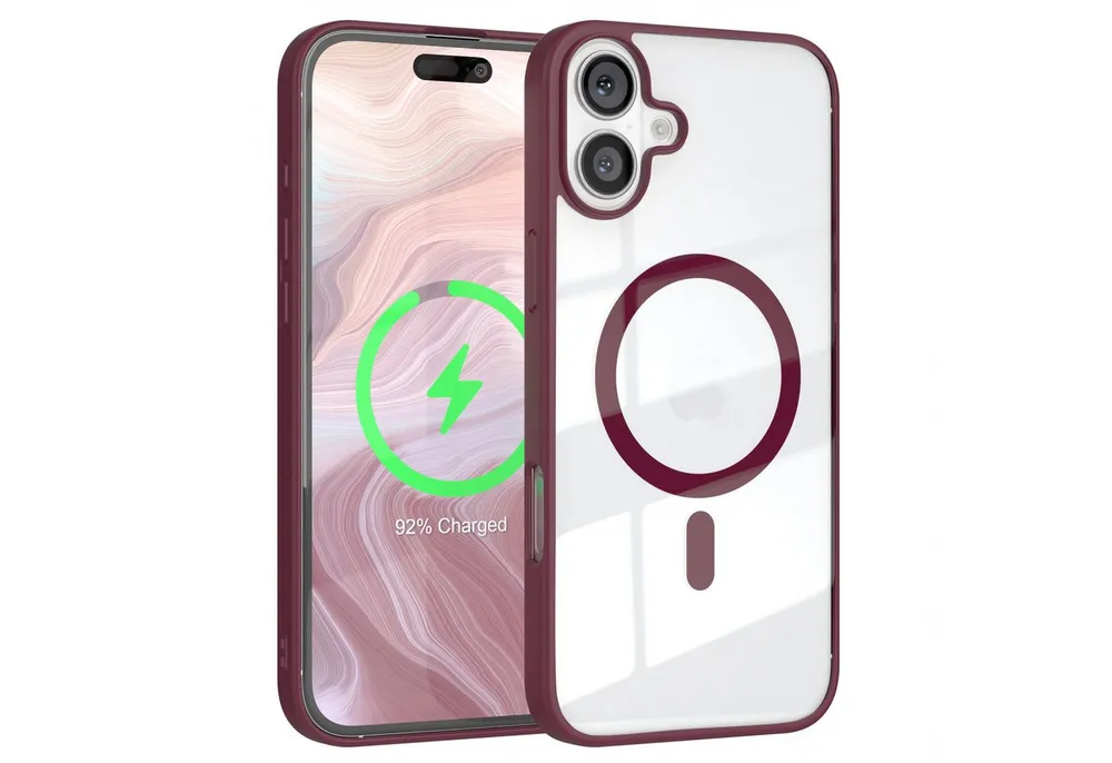 EAZY CASE Handyhülle Transparente Hülle mit MagSafe für iPhone 16 Plus 6