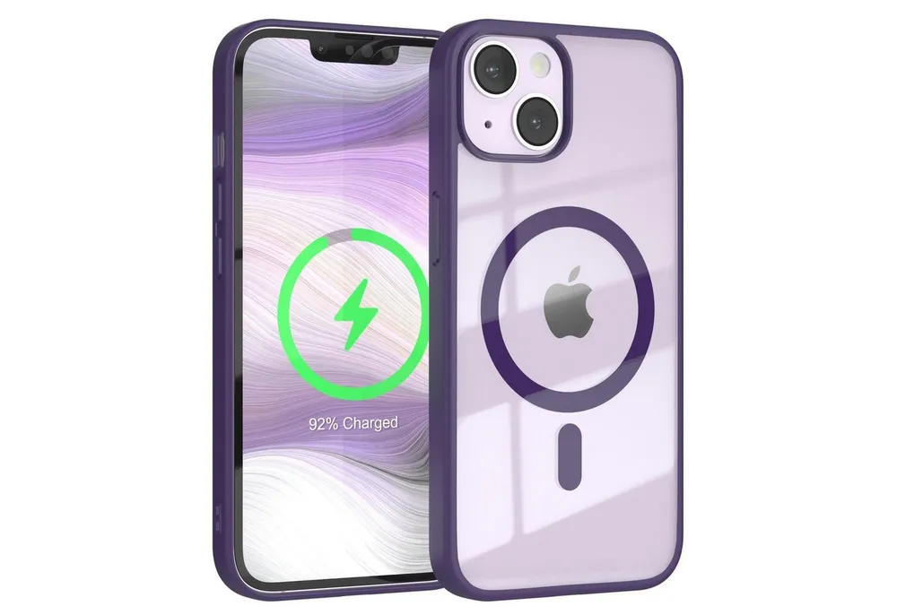 EAZY CASE Handyhülle Transparente Hülle mit MagSafe für iPhone 14 6