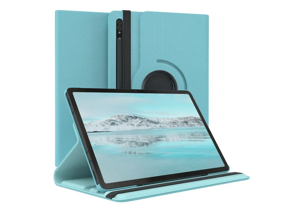 EAZY CASE Tablet-Hülle Rotation Case für Samsung Galaxy Tab S8 / Tab S7 11 Zoll, Schutzasche für Tablets Flipcase Hülle Kratzschutz Displayschutz Blau