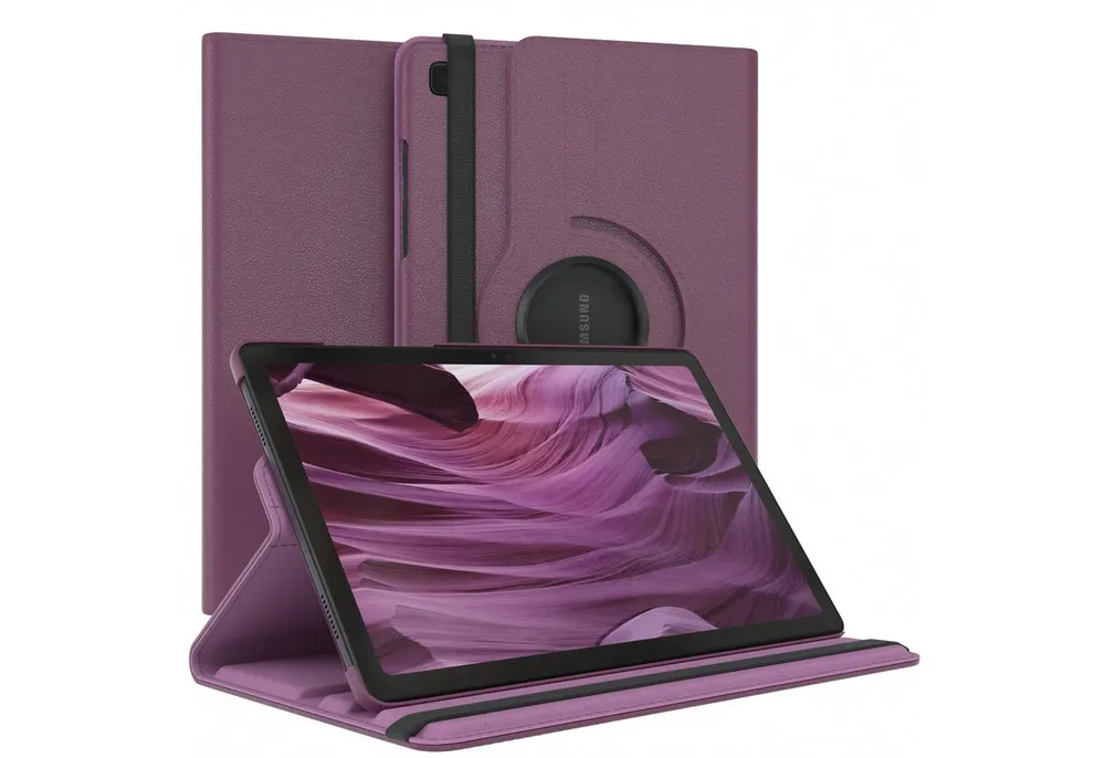 EAZY CASE Tablet-Hülle Rotation Case für Samsung Galaxy Tab A7 10,4 Zoll, Tablet-Hülle Bookstyle Case Fullcover Schutz Tasche Stehfunktion Lila