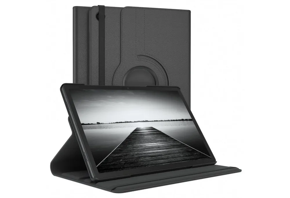 EAZY CASE Tablet-Hülle Rotation Case für Galaxy Tab A9 Plus Rotationcase 11 Zoll, Hülle 360° drehbar mit Standfunktion Etui Anti-Kratz Tasche Schwarz