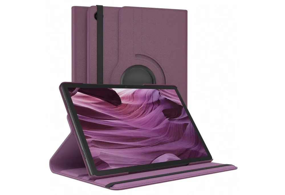 EAZY CASE Tablet-Hülle Rotation Case für Galaxy Tab A9 Plus Rotationcase 11 Zoll, Tablet-Hülle Bookstyle Case Fullcover Schutz Tasche Stehfunktion Lila