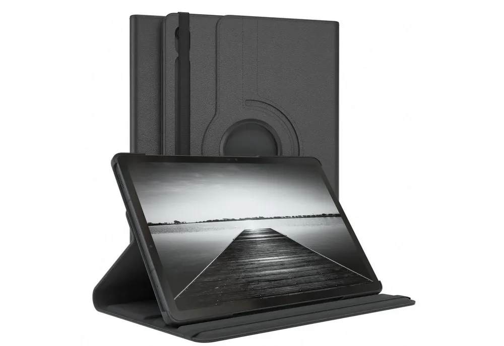 EAZY CASE Tablet-Hülle Rotation Case für Galaxy Tab S10 FE 10,9 Zoll, Hülle 360° drehbar mit Standfunktion Etui Anti-Kratz Tasche Schwarz