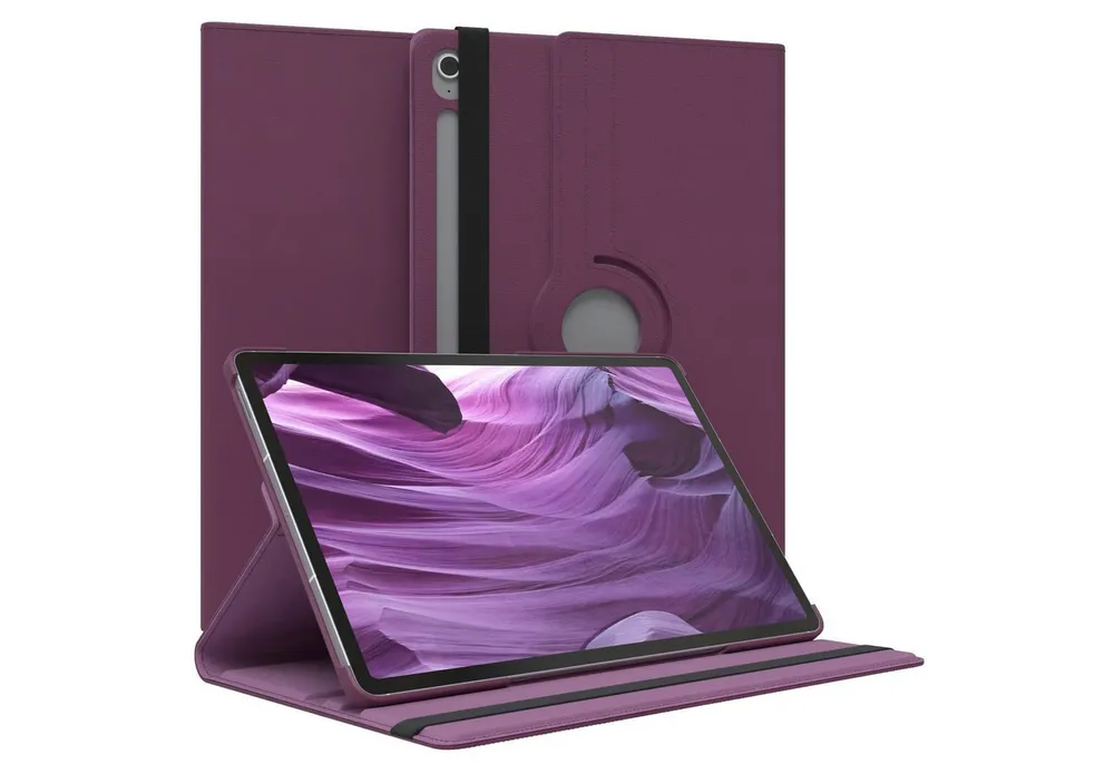 EAZY CASE Tablet-Hülle Rotation Case für Galaxy Tab S10 FE Plus 13,1 Zoll, Tablet-Hülle Bookstyle Case Fullcover Schutz Tasche Stehfunktion Lila
