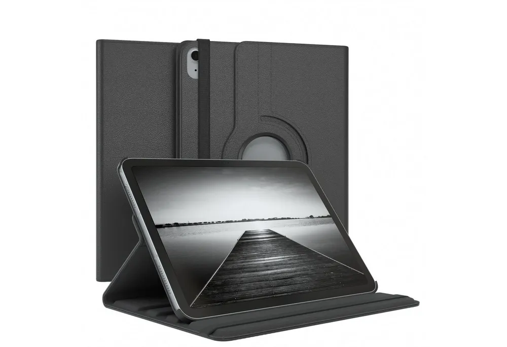 EAZY CASE Tablet-Hülle Rotation Case für Apple iPad 10. Gen. (2022) 10,9 Zoll, Hülle 360° drehbar mit Standfunktion Etui Anti-Kratz Tasche Schwarz