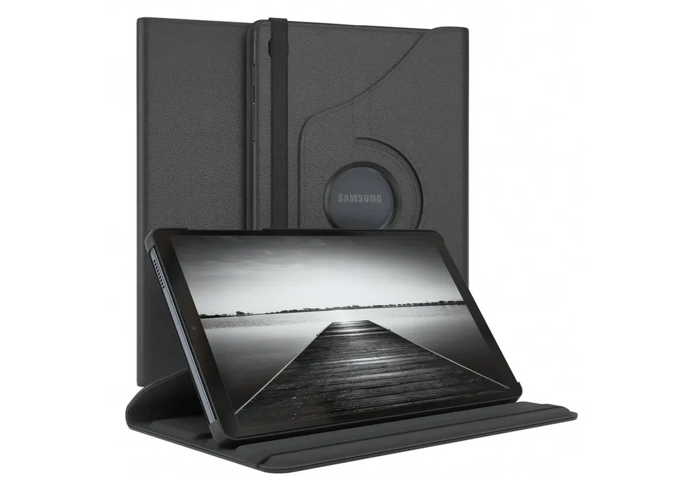 EAZY CASE Tablet-Hülle Rotation Case für Samsung Galaxy Tab A7 Lite 8,7 Zoll, Hülle 360° drehbar mit Standfunktion Etui Anti-Kratz Tasche Schwarz