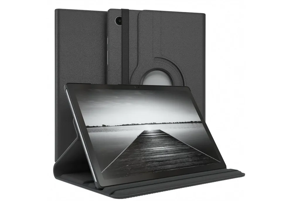 EAZY CASE Tablet-Hülle Rotation Case für Samsung Galaxy Tab A8 10.5 LTE 10,5 Zoll, Hülle 360° drehbar mit Standfunktion Etui Anti-Kratz Tasche Schwarz