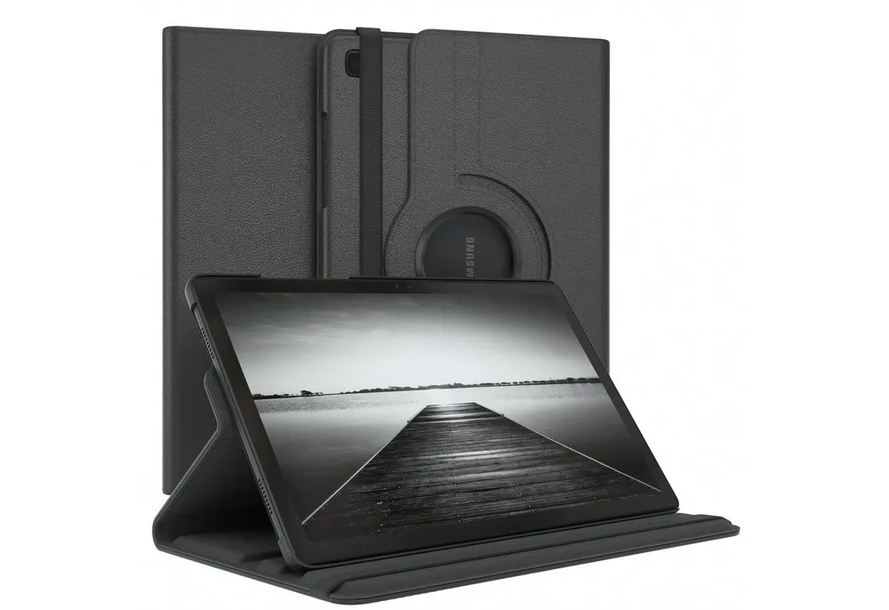 EAZY CASE Tablet-Hülle Rotation Case für Samsung Galaxy Tab A7 10,4 Zoll, Hülle 360° drehbar mit Standfunktion Etui Anti-Kratz Tasche Schwarz