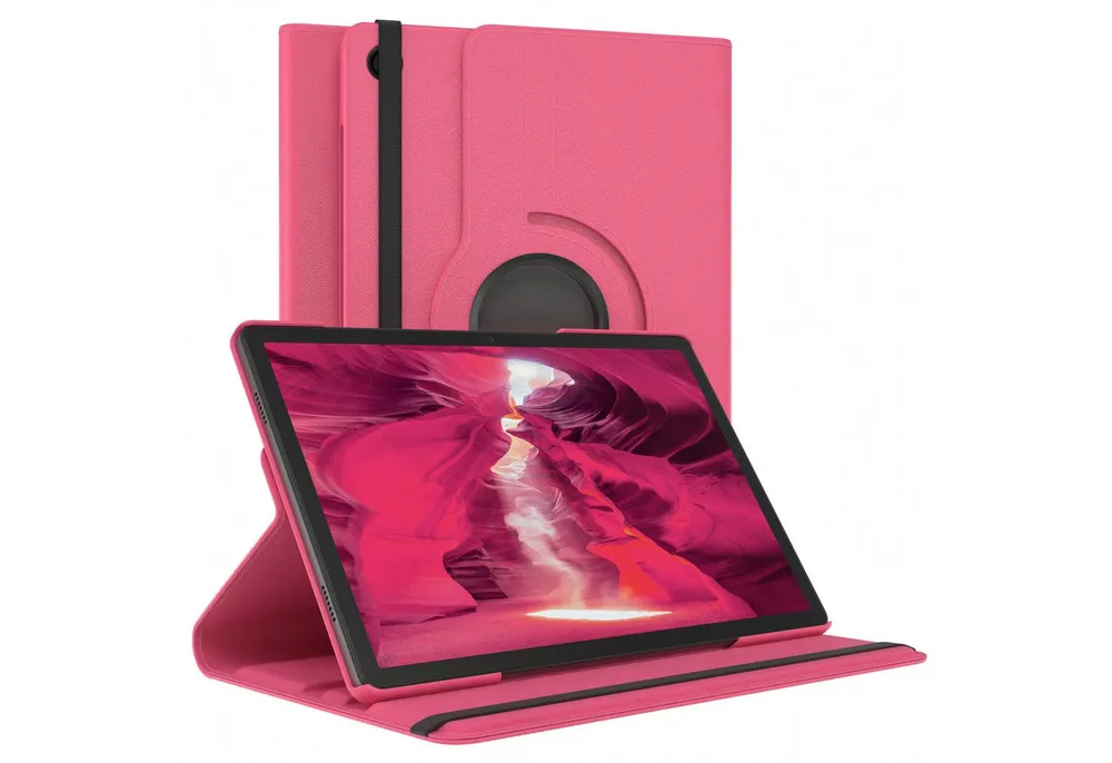 EAZY CASE Tablet-Hülle Rotation Case für Galaxy Tab A9 Plus Rotationcase 11 Zoll, Klapphülle zum Aufstellen Rundum Hülle Book Tablet Slim Klappcase Pink