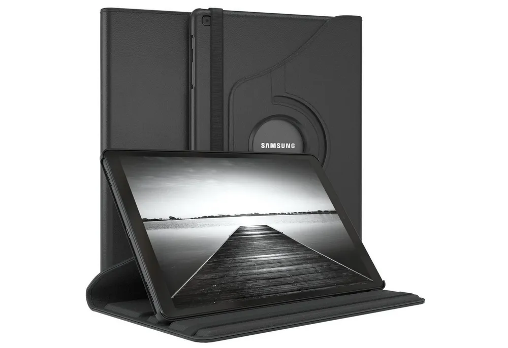 EAZY CASE Tablet-Hülle Rotation Case Samsung Galaxy Tab A 10.1 10,1 Zoll, Hülle 360° drehbar mit Standfunktion Etui Anti-Kratz Tasche Schwarz