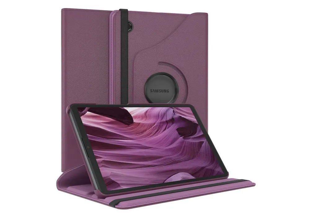 EAZY CASE Tablet-Hülle Rotationcase für Samsung Galaxy Tab A11 8,7 Zoll, Tablet-Hülle Bookstyle Case Fullcover Schutz Tasche Stehfunktion Lila