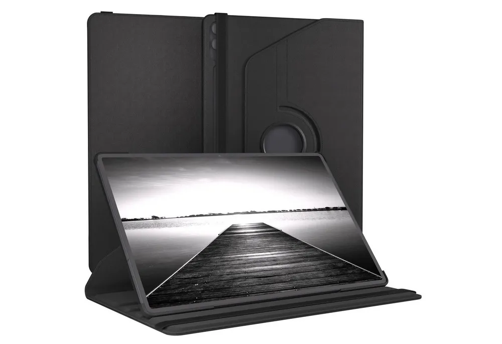 EAZY CASE Tablet-Hülle Rotationcase für Samsung Galaxy Tab S11 Ultra 14,6 Zoll, Hülle 360° drehbar mit Standfunktion Etui Anti-Kratz Tasche Schwarz
