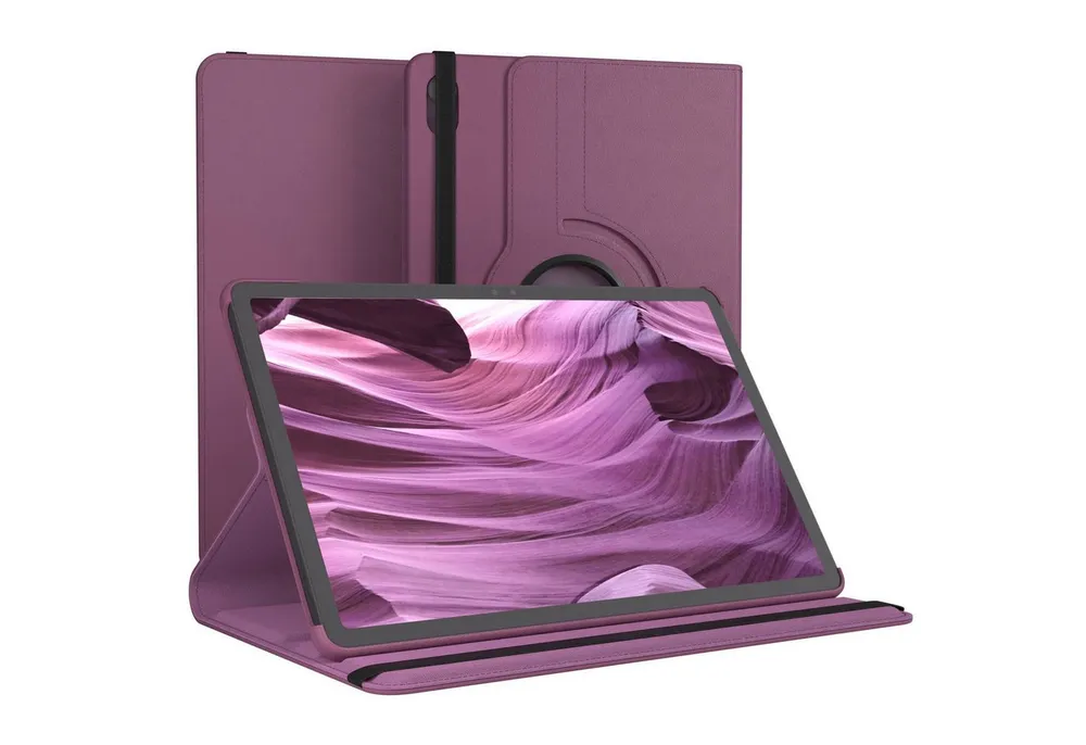 EAZY CASE Tablet-Hülle Rotationcase für Samsung Galaxy Tab S11 11 Zoll, Tablet-Hülle Bookstyle Case Fullcover Schutz Tasche Stehfunktion Lila