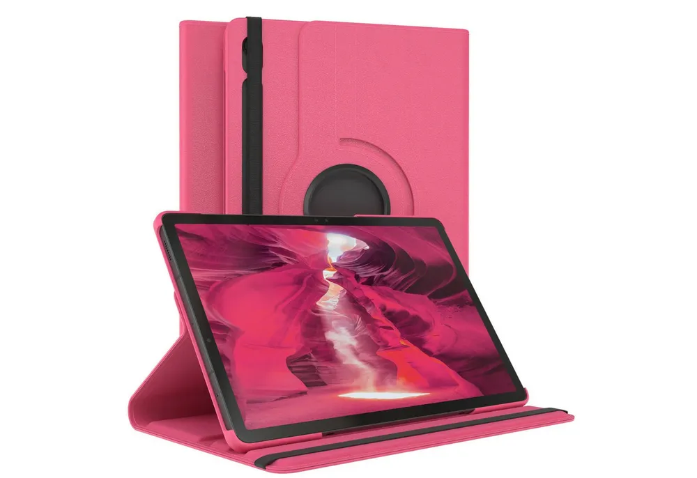 EAZY CASE Tablet-Hülle Rotationcase für Samsung Galaxy Tab S10 Lite 10,9 Zoll, Klapphülle zum Aufstellen Rundum Hülle Book Tablet Slim Klappcase Pink
