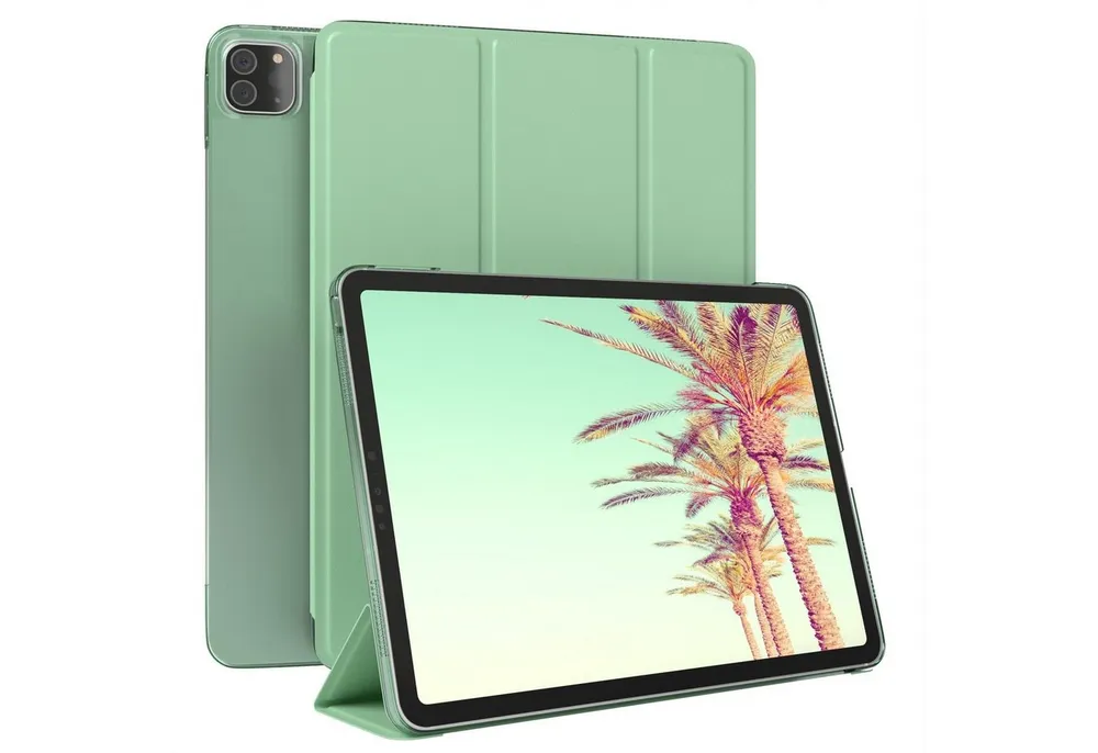 EAZY CASE Tablet-Hülle Smart Case für Apple iPad Pro 11" 1. / 2. Gen. 11 Zoll, Schutzhülle mit Sleep Wake Up Funktion Hülle mit Standfunktion Grün