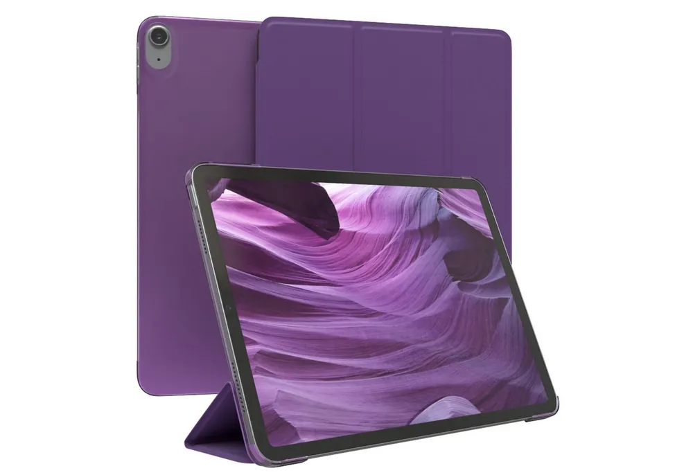 EAZY CASE Tablet-Hülle Smart Case für Apple iPad Air 4 2020 / Air 5 2022 10,9 Zoll, Tabletcover mit Stehfunktion Slim Sleep Wakeup Deckel Klappbar Violett