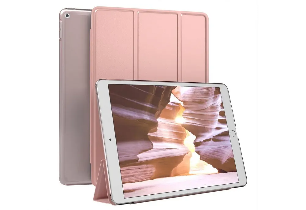 EAZY CASE Tablet-Hülle Smart Case für Apple iPad Air 3. Gen. 10,5 Zoll, Tablet Case Smartcase Hülle mit Sleep Wake Up Funktion Etui Roségold