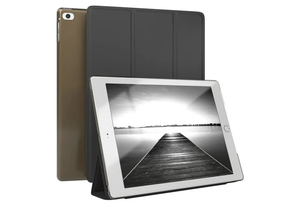 EAZY CASE Tablet-Hülle Smart Case für iPad 5./6. Generation & Air 1/Air 2 9,7 Zoll, Hülle mit Standfunktion Tablet Klapphülle Anti-Kratz Tasche Schwarz