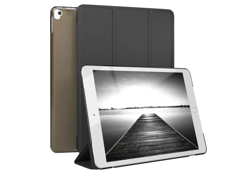 EAZY CASE Tablet-Hülle Smart Case für iPad 10,2" 7. / 8. / 9. Generation 10,2 Zoll, Hülle mit Standfunktion Tablet Klapphülle Anti-Kratz Tasche Schwarz