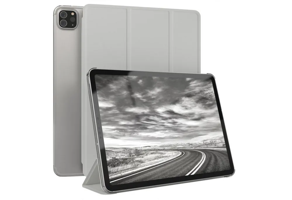 EAZY CASE Tablet-Hülle Smart Case für iPad Pro 11" 1. 2. 3. 4. Generation 11 Zoll, Tablet Case Bookcover Smart Flipcase Schutztasche magnetisch Hellgrau