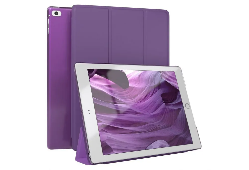 EAZY CASE Tablet-Hülle Smart Case für iPad 5./6. Generation & Air 1/Air 2 9,7 Zoll, Tabletcover mit Stehfunktion Slim Sleep Wakeup Deckel Klappbar Violett