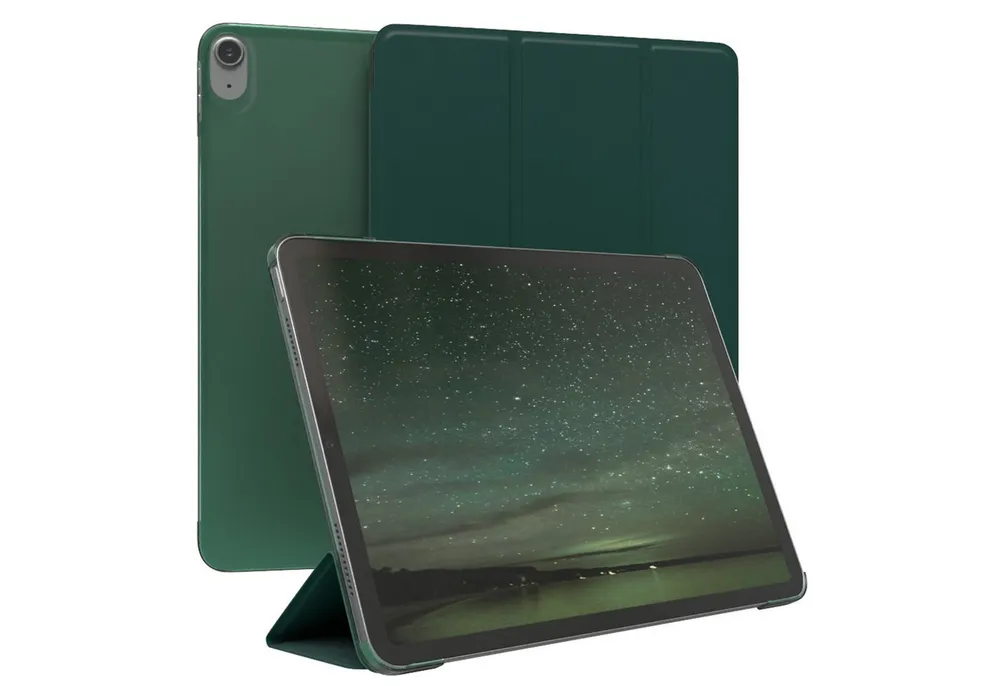 EAZY CASE Tablet-Hülle Smartcase für Apple iPad Air 11 (2025) 11 Zoll, Tablet Schutzhülle aufstellbar Flip Cover Bookstyle Hülle Dunkelgrün
