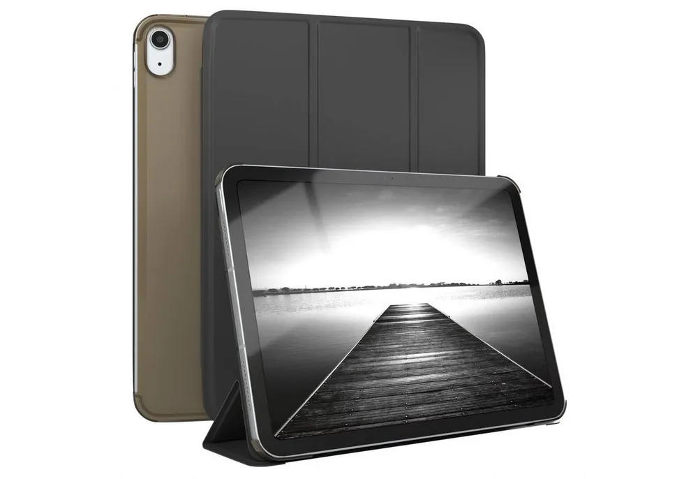 EAZY CASE Tablet-Hülle Smartcase für Apple iPad 2025 (11. Gen) 11 Zoll, Hülle mit Standfunktion Tablet Klapphülle Anti-Kratz Tasche Schwarz