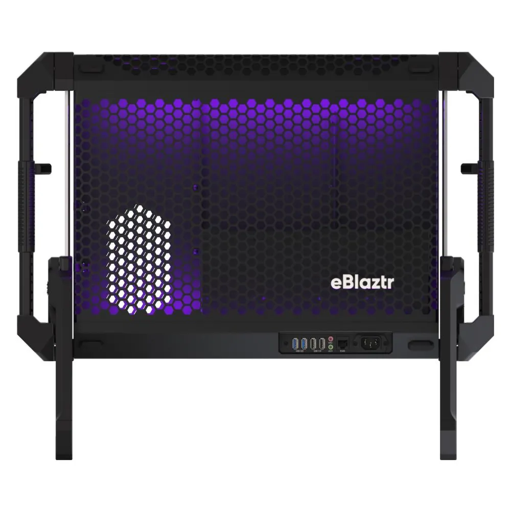 ITX Gehäuse eBlaztr Portable Desktop EBL-BLA-STA-01 Aluminium Schwarz USB 3.2