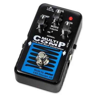 EBS MultiComp Blue Label True Dual Band Compressor basgitaar effectpedaal