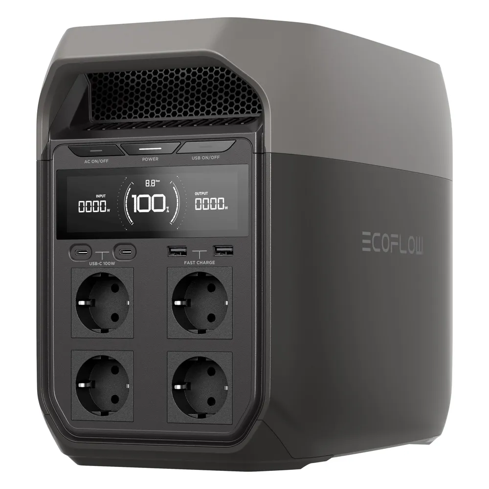 EcoFlow DELTA 3 - Tragbare Powerstation - Silber