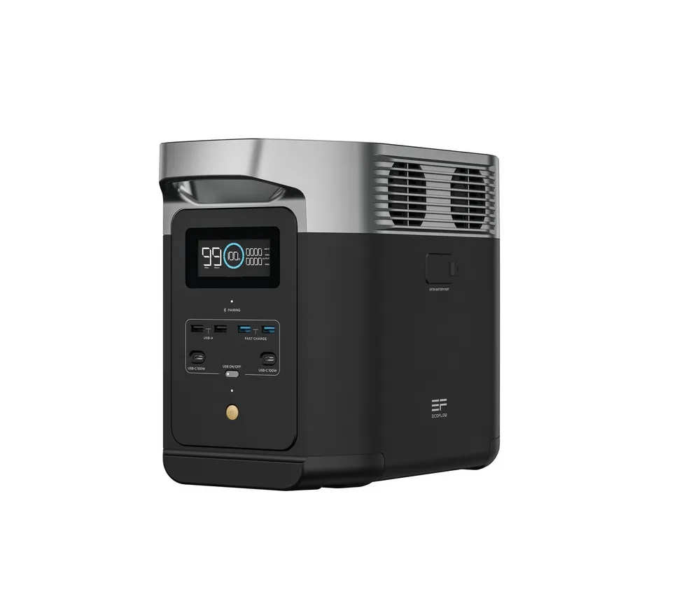 Ecoflow EcoFlow Delta 2 0% Mwst. Powerstation EcoFlow Delta 2, Tragbare, erweiterbare Powerstation 1024 Wh 2700 W