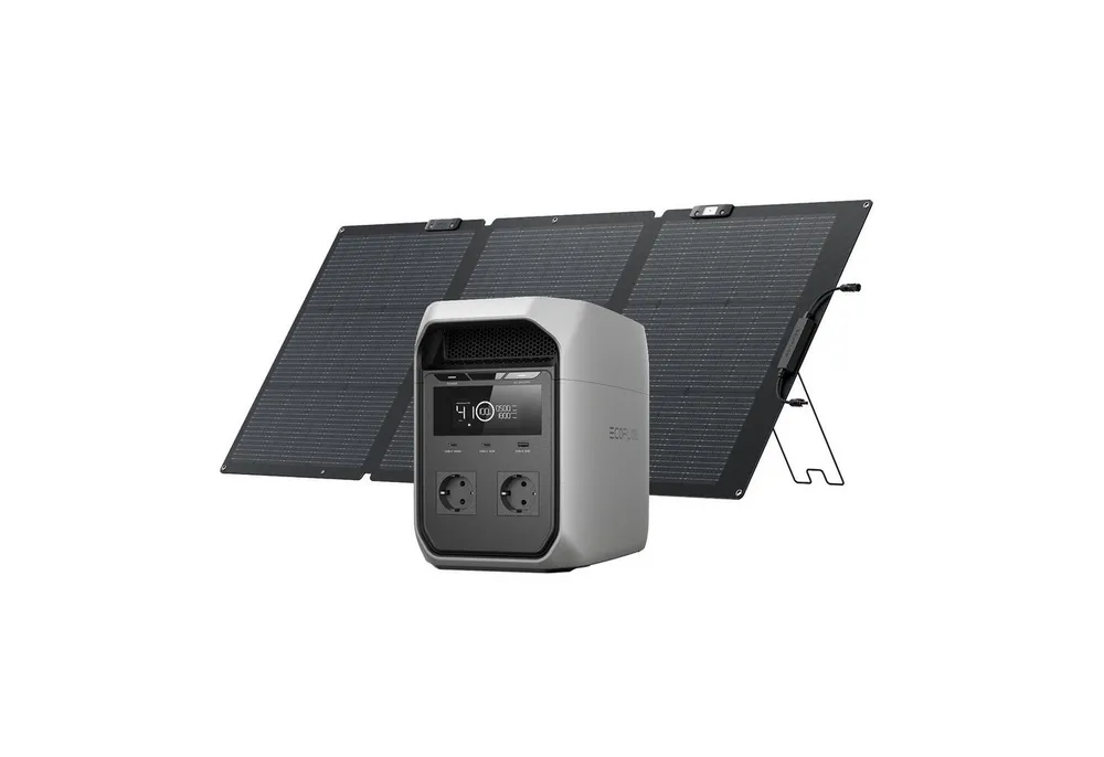 Ecoflow ECOFLOW DELTA 3 Classic Tragbare Powerstation, 1 024 Wh Powerstation 1 800 W AC (3 600 W Spitze), 100 W USB-C 1-Stunden-Schnellladung. Solargenerator für Camping, Wohnmobil & Notstrom zu Hause