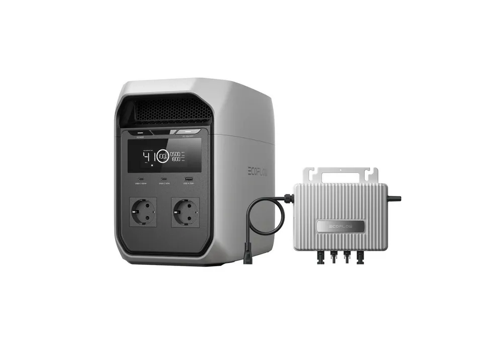 Ecoflow ECOFLOW DELTA 3 Classic Tragbare Powerstation, 1 024 Wh Powerstation 1 800 W AC (3 600 W Spitze), 100 W USB-C 1-Stunden-Schnellladung. Solargenerator für Camping, Wohnmobil & Notstrom zu Hause