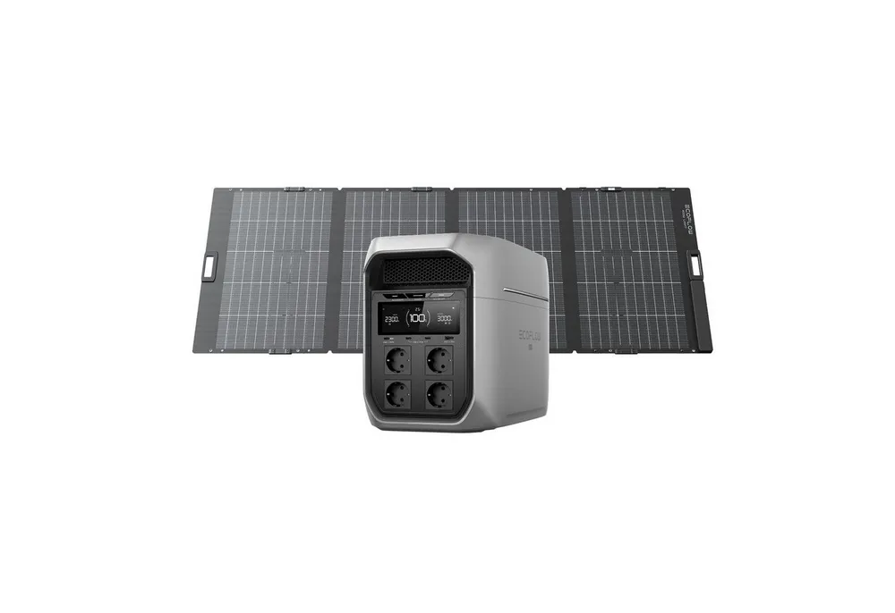 Ecoflow ECOFLOW DELTA 3 Max tragbare Powerstation, 2 048 Wh Solargenerator Powerstation