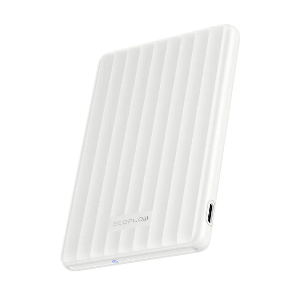 Ecoflow EcoFlow RAPID Mag Powerbank (5 000 mAh/10 000mAh, Magnetisches Laden) Powerbank Tragbares Ladegerät mit kabelloser Ladefunktion, 20 W USB-C Laden, 20 W Aufladung